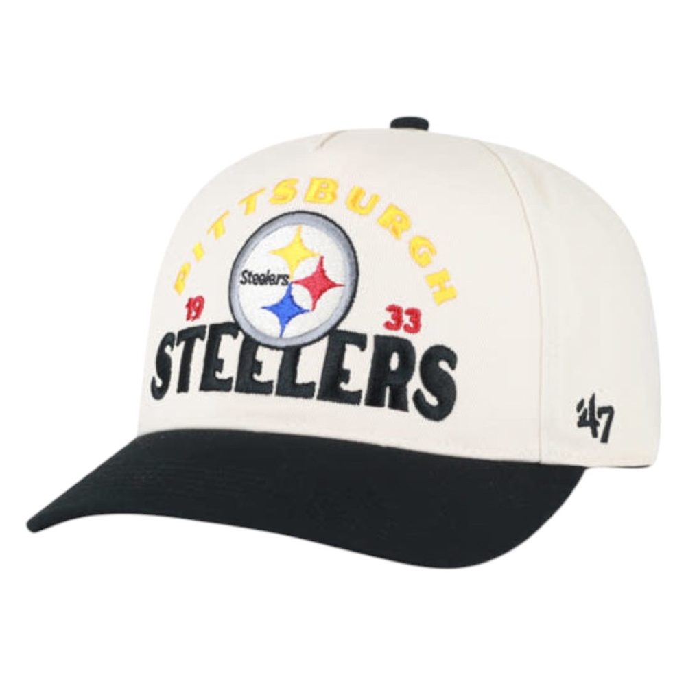 Pittsburgh Steelers Natural Arcitext '47 Hitch Snapback Hat