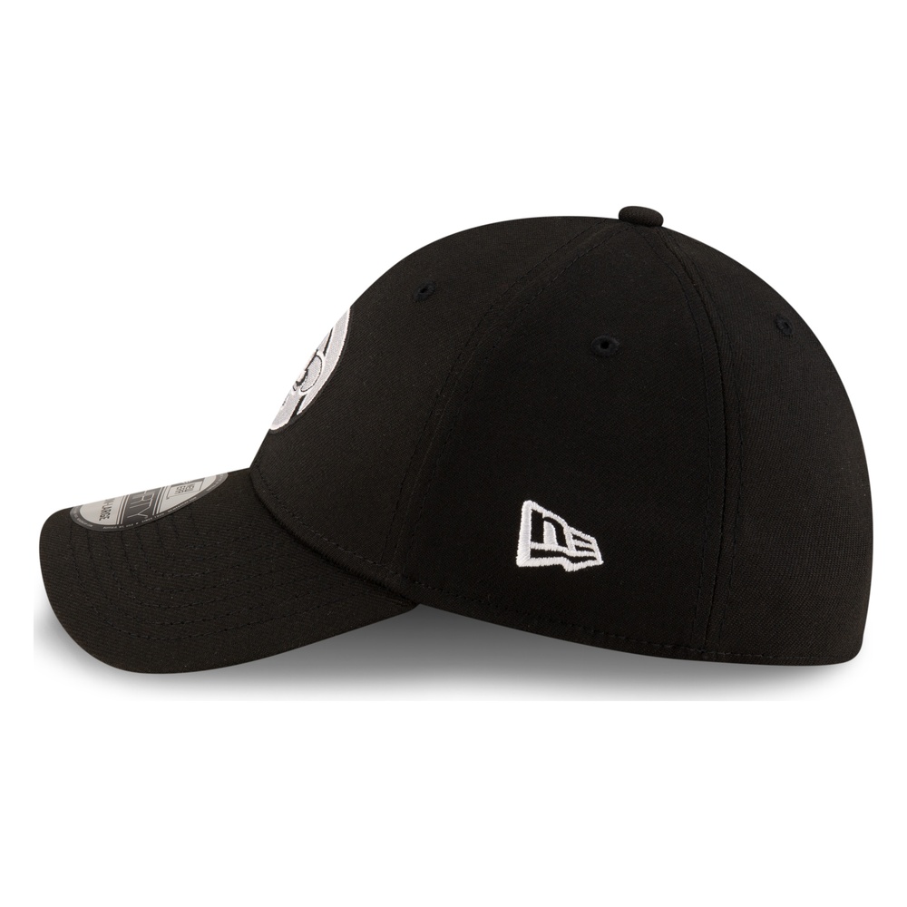 St. Louis Cardinals Black and White City Connect Circle Logo New Era 39THIRTY Stretch Fit Hat