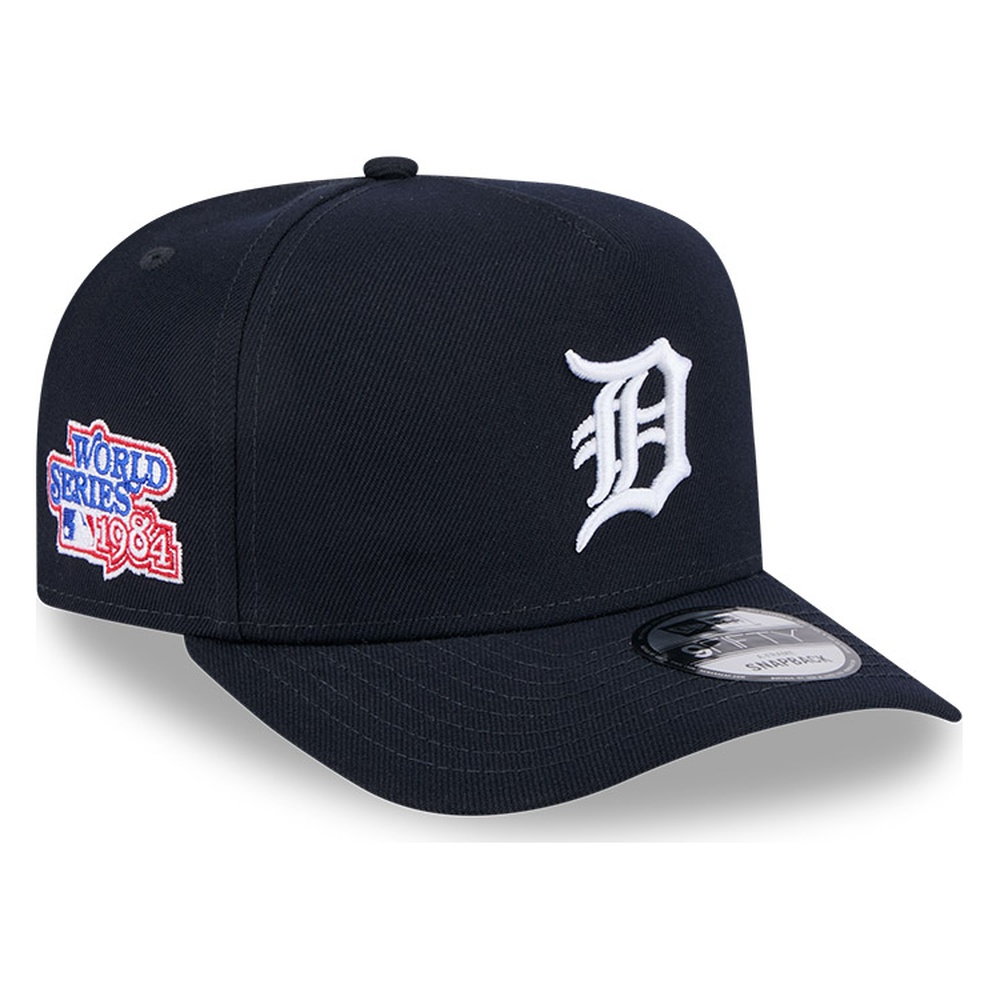 Detroit Tigers Navy 1984 World Series Patch New Era 9FIFTY A-Frame Snapback Hat