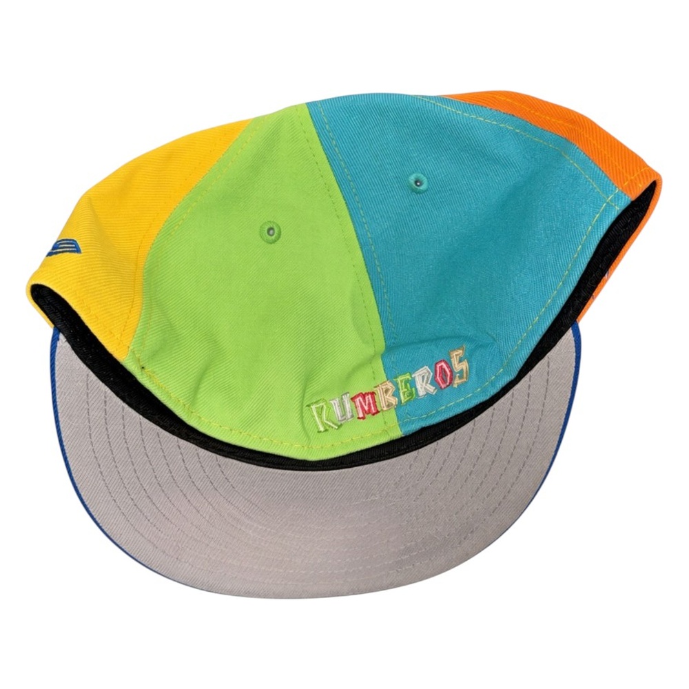Daytona Rumberos Pinwheel Cuba Flag Patch MiLB New Era 59FIFTY Fitted Hat