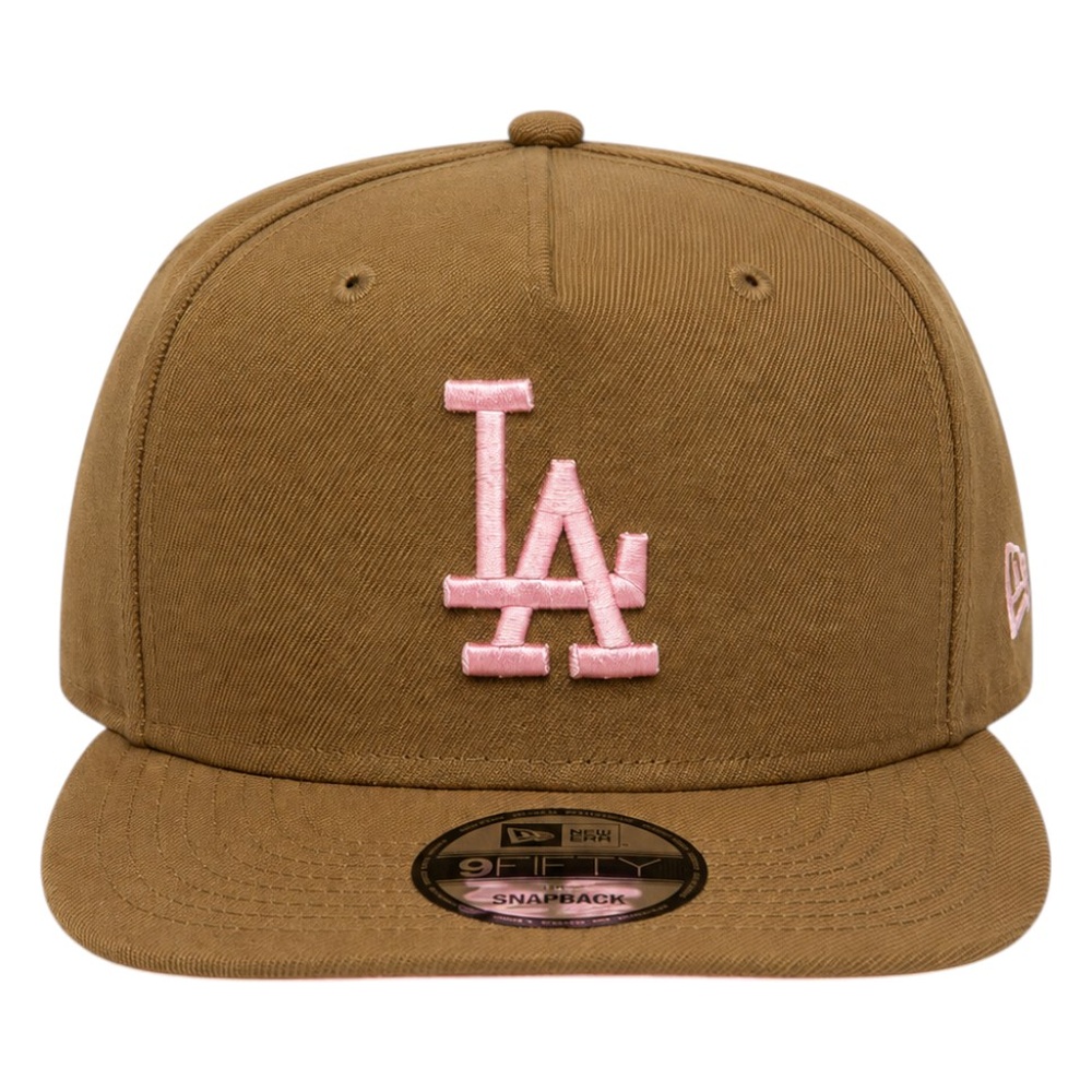 Los Angeles Dodgers Brown and Pink New Era 9FIFTY A-Frame Snapback Hat
