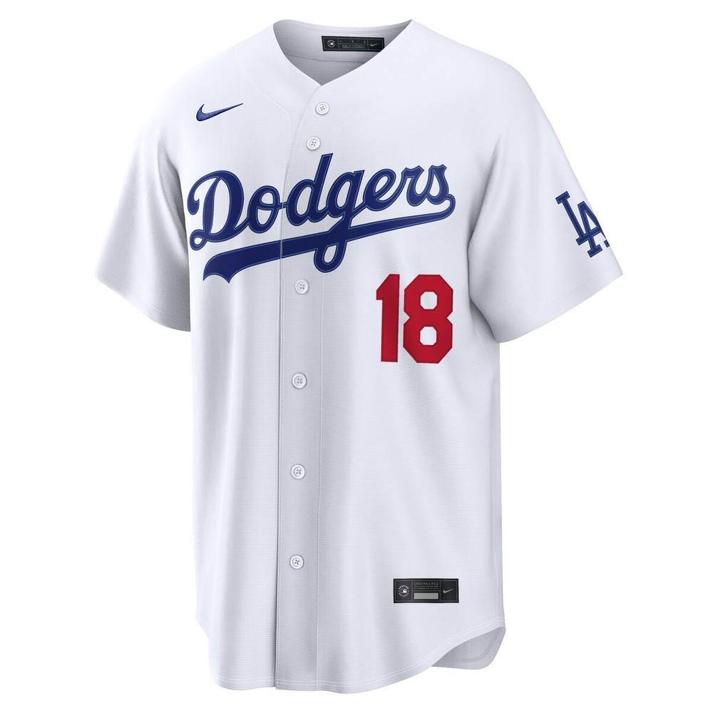 Los Angeles Dodgers Yoshinobu Yamamoto White Home Nike Stadium Player Jersey
