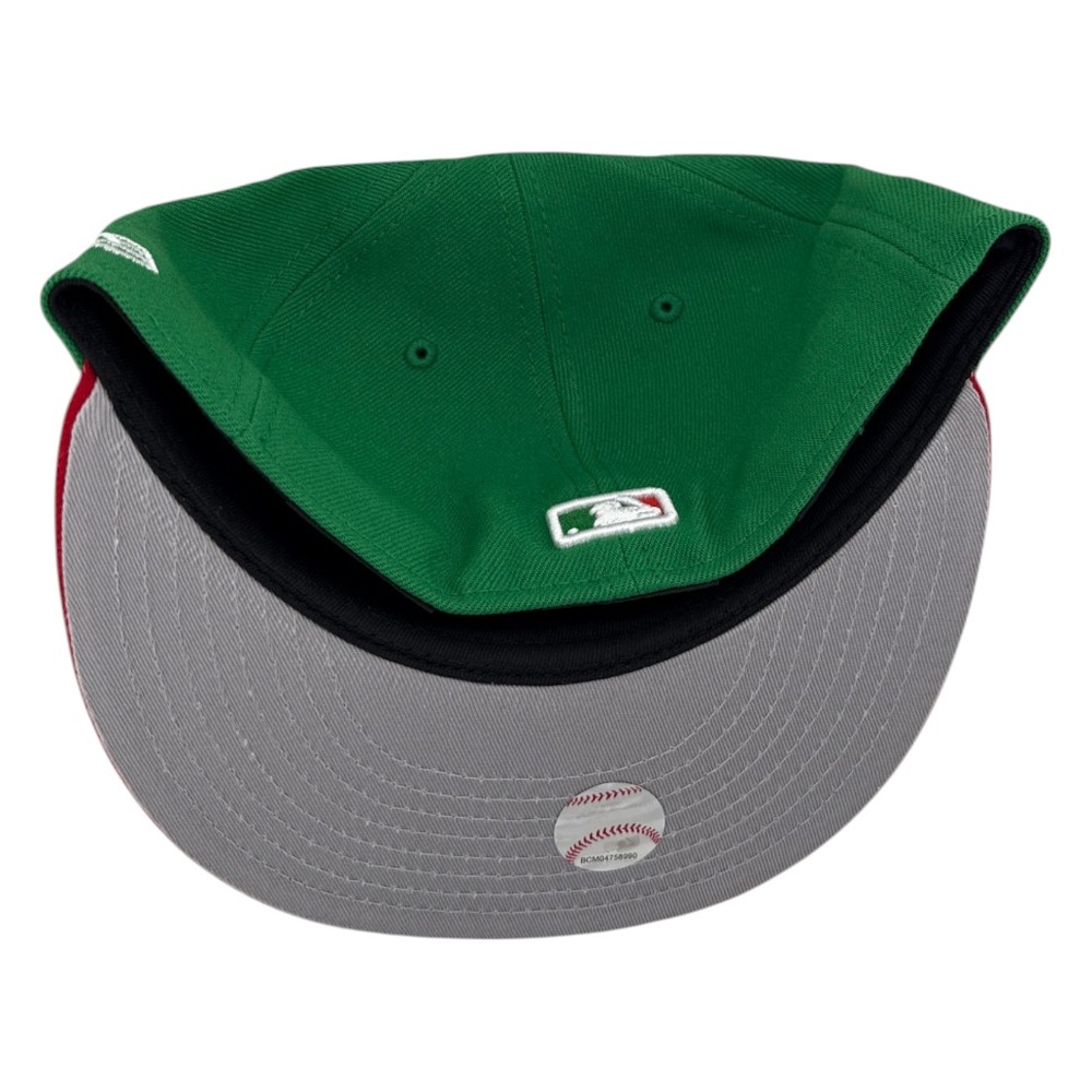 Los Angeles Dodgers Green and Red Two Tone Mexico Flag Patch New Era 59FIFTY Fitted Hat