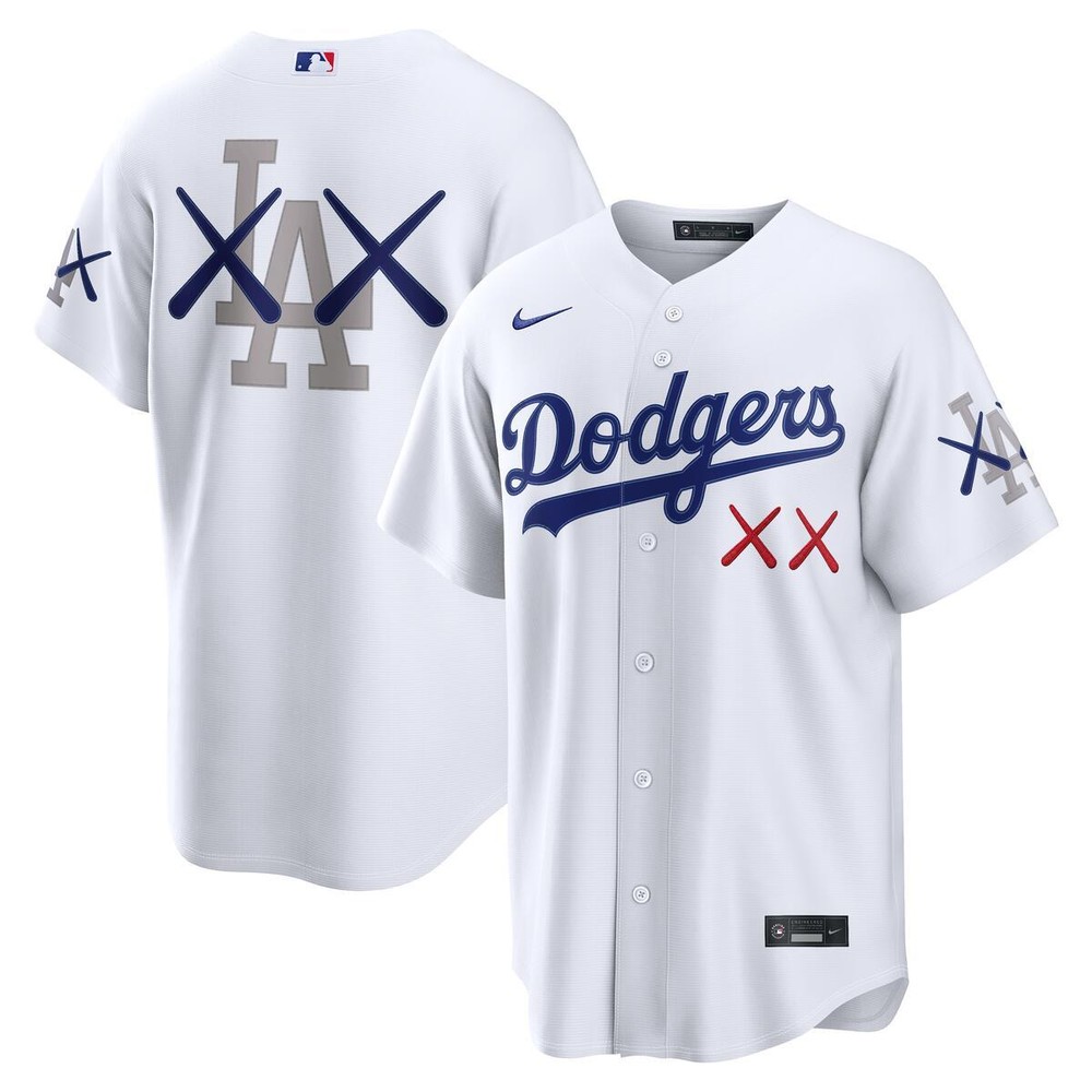 Los Angeles Dodgers Nike x KAWS White Stadium Jersey