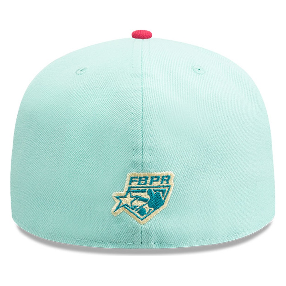 Puerto Rico Turquoise Two Tone Flag Patch New Era 59FIFTY Fitted Hat