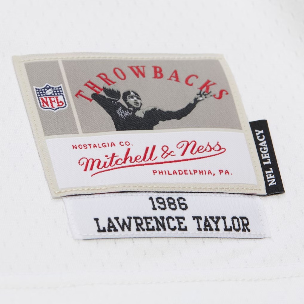 New York Giants Lawrence Taylor White 1986 Mitchell & Ness Legacy NFL Jersey