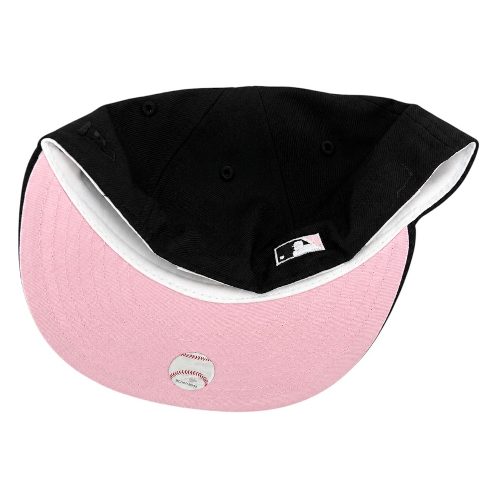 Los Angeles Dodgers Black 75th World Series Pink UV New Era 59FIFTY Fitted Hat