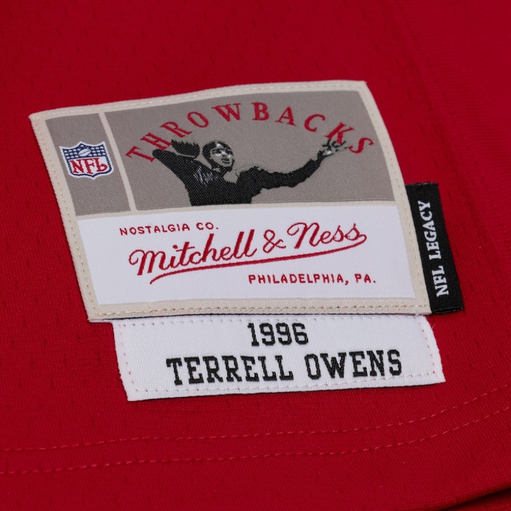 San Francisco 49ers Terrell Owens Red 1996 Mitchell & Ness Legacy NFL Jersey