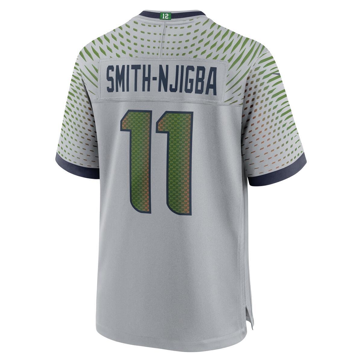 Seattle Seahawks Jaxon Smith-Njigba Wolf Gray Rivalries Collection Nike Game Jersey