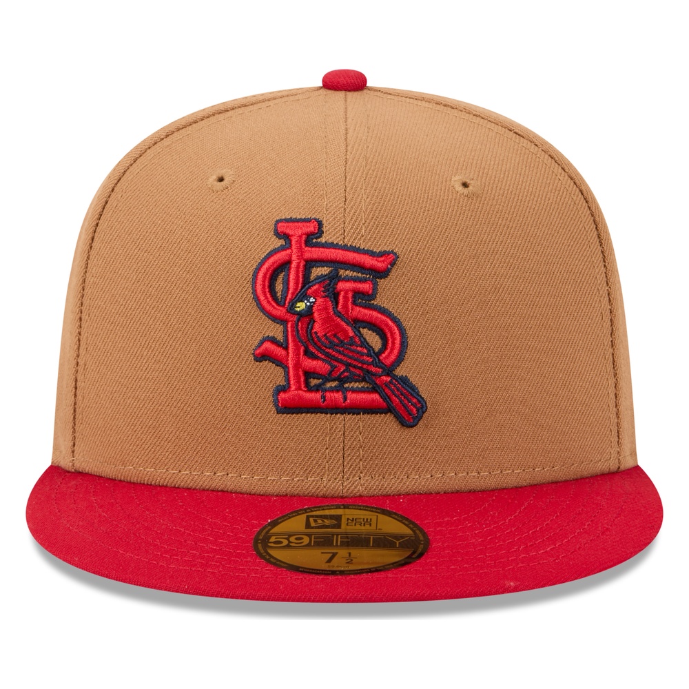 St. Louis Cardinals Brown and Red Deceptor New Era 59FIFTY Fitted Hat