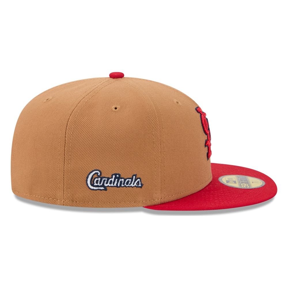St. Louis Cardinals Brown and Red Deceptor New Era 59FIFTY Fitted Hat