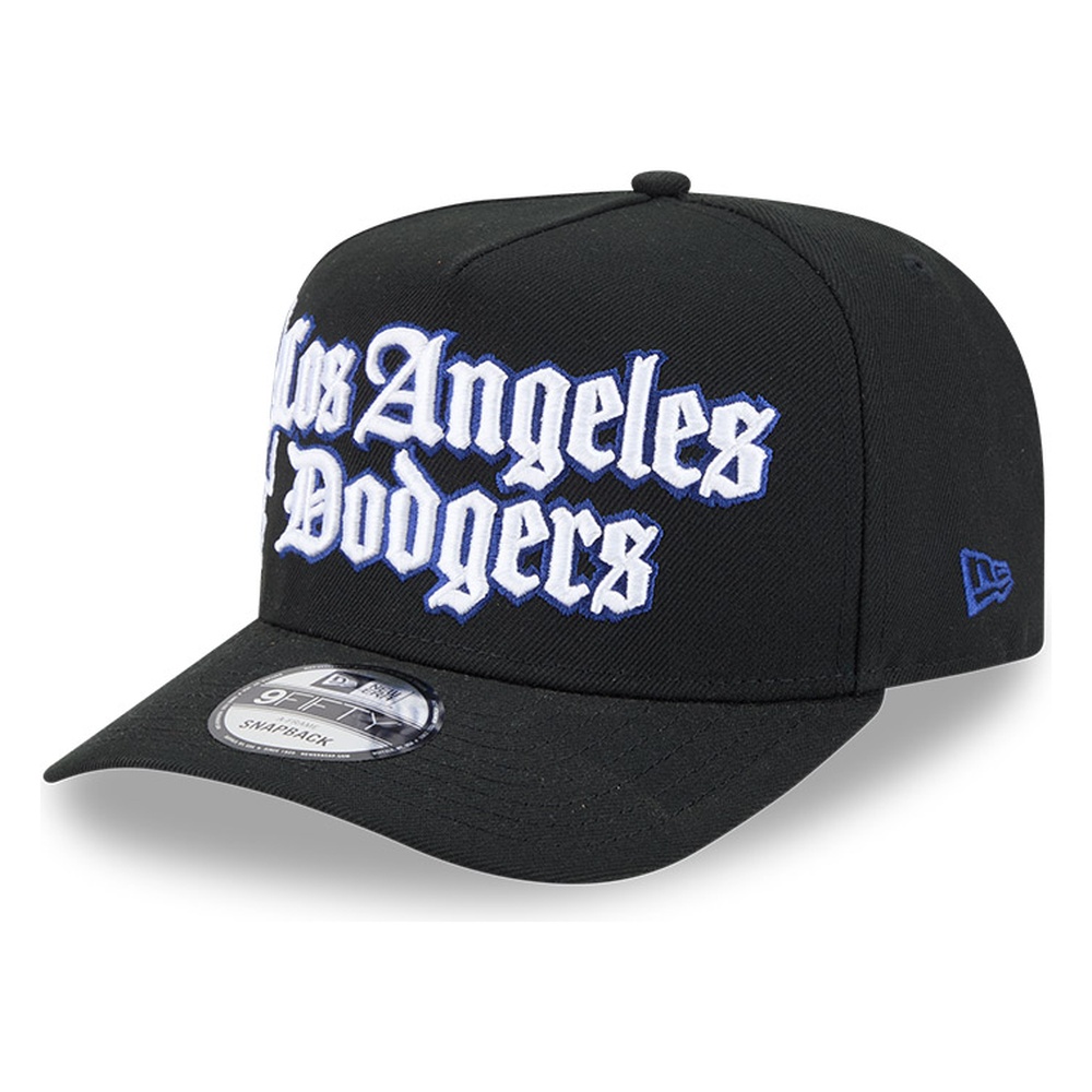 Los Angeles Dodgers Black Old English "Proud" New Era 9FIFTY A-Frame Snapback Hat