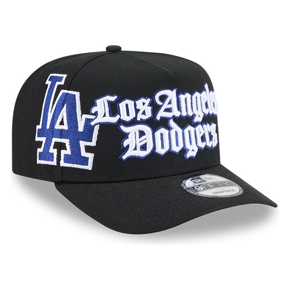 Los Angeles Dodgers Black Old English "Proud" New Era 9FIFTY A-Frame Snapback Hat