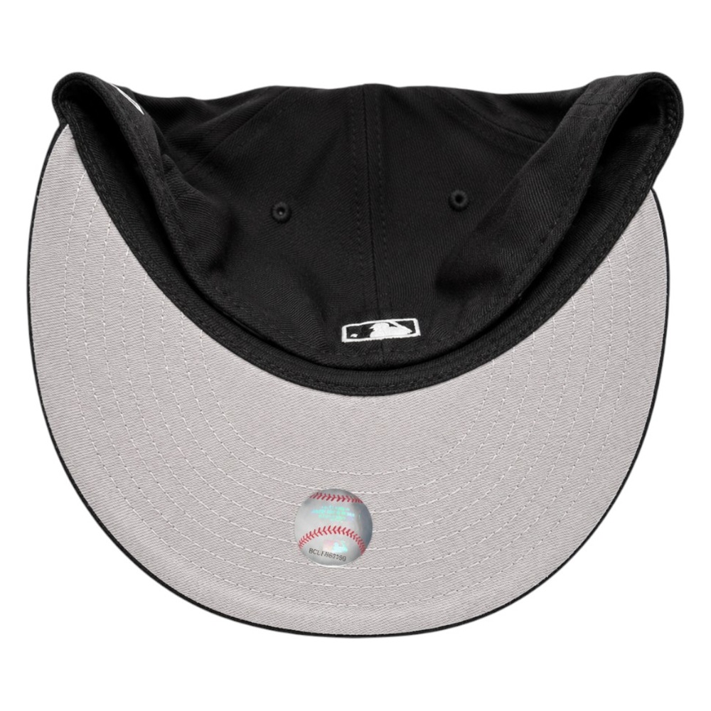 Philadelphia Phillies Black and White 2008 World Series Patch Grey UV New Era 59FIFTY Fitted Hat