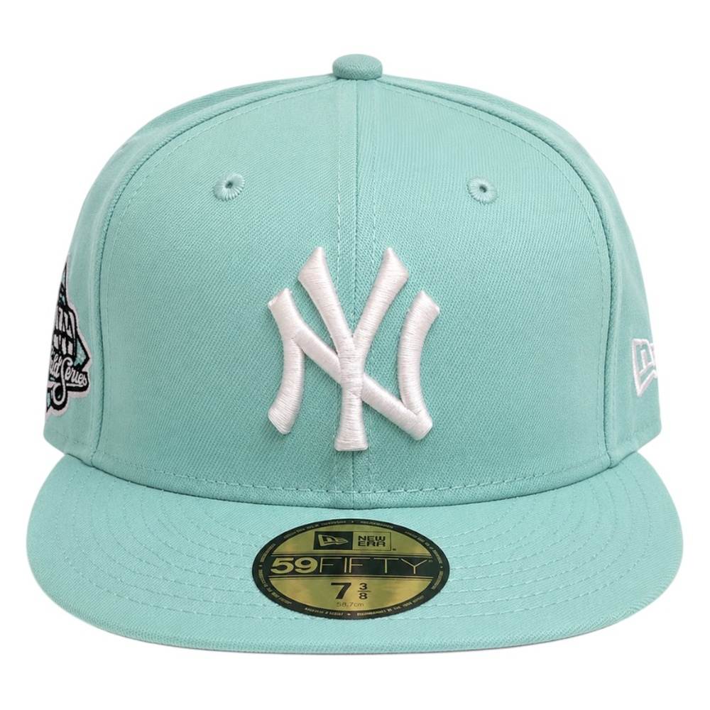 New York Yankees Blue Tint 1999 World Series Patch Grey UV Era 59FIFTY Fitted Hat