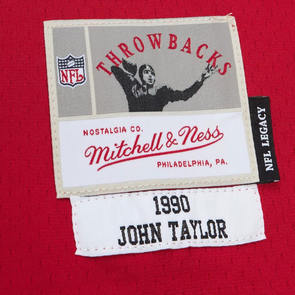 San Francisco 49ers John Taylor Scarlet Red 1990 Mitchell & Ness Legacy NFL Jersey