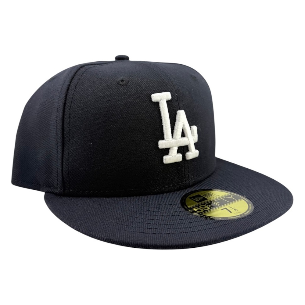 Los Angeles Dodgers Navy Collection Black UV New Era 59FIFTY Fitted Hat