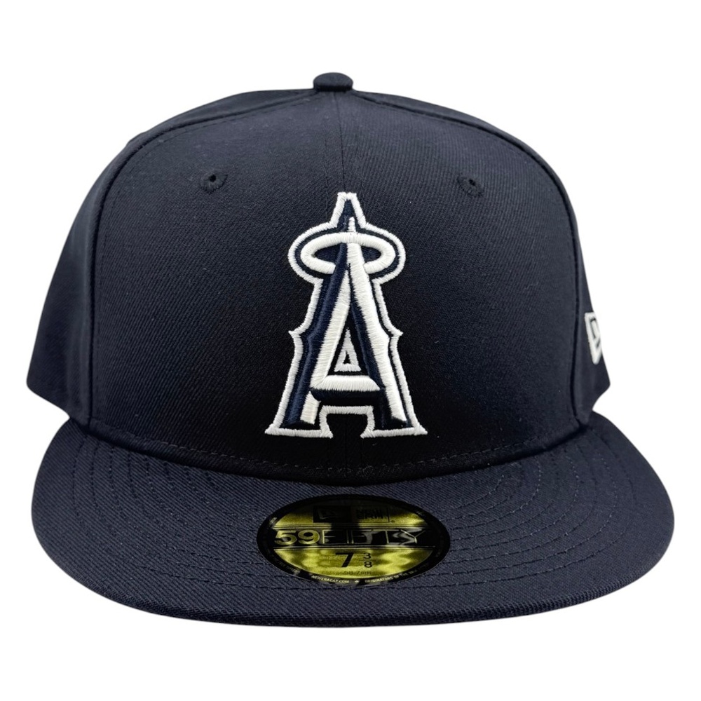Los Angeles Angels Navy Collection Black UV New Era 59FIFTY Fitted Hat