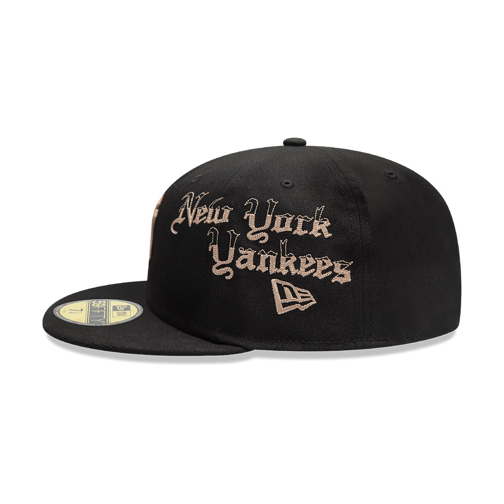 New York Yankees Black Day of the Dead 59FIFTY Fitted Hat
