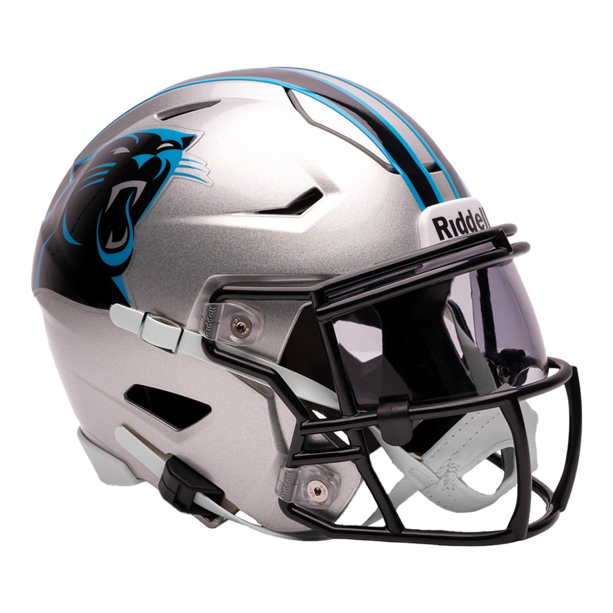 Carolina Panthers Black Riddell Mid-Size "Midi" SpeedFlex Helmet
