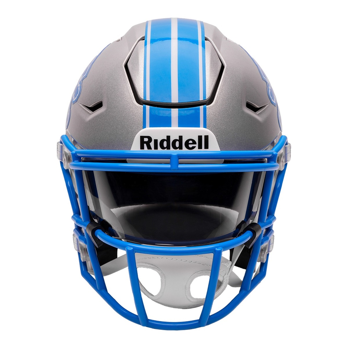 Detroit Lions Silver Riddell Mid-Size "Midi" SpeedFlex Helmet