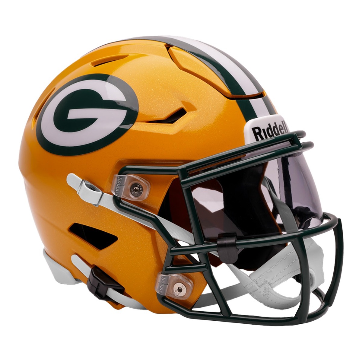 Green Bay Packers Gold Riddell Mid-Size "Midi" SpeedFlex Helmet