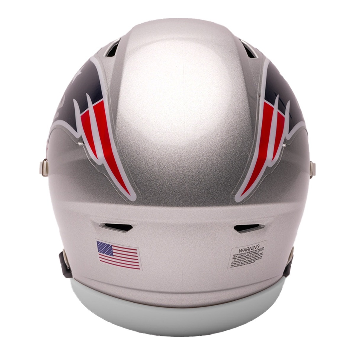 New England Patriots Silver Riddell Mid-Size "Midi" SpeedFlex Helmet