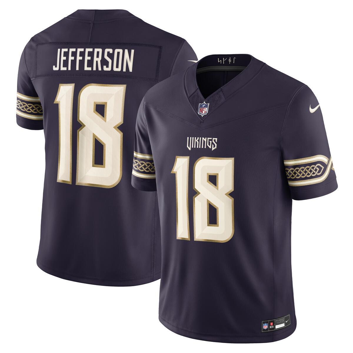 Minnesota Vikings Justin Jefferson Purple Nike Rivalries