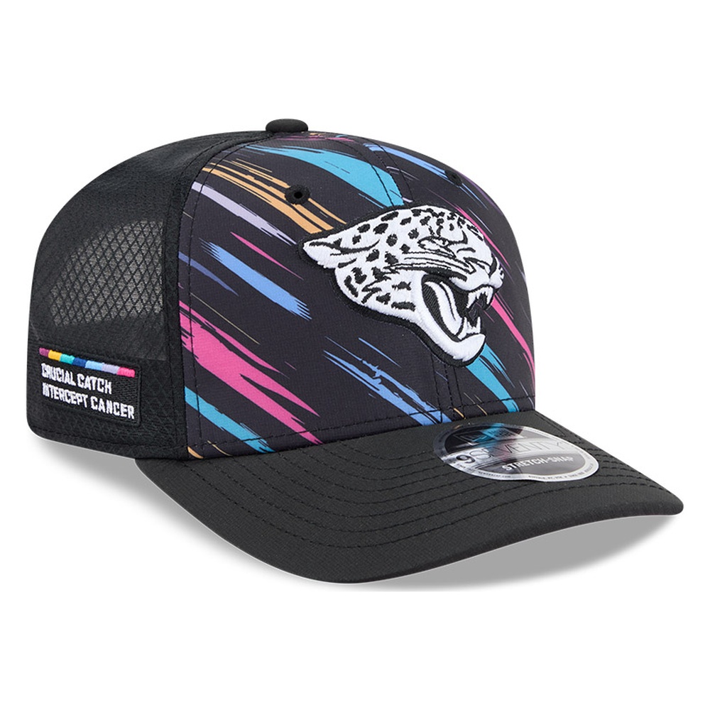 Jacksonville Jaguars Black 2026 Crucial Catch New Era 9SEVENTY Trucker Hat
