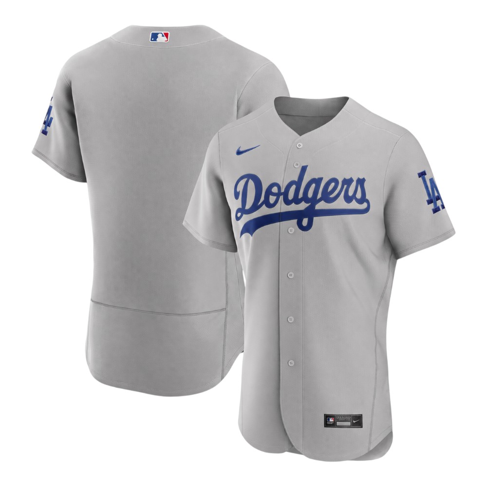 Los Angeles Dodgers Gray Road Alternate Authentic Nike Jersey