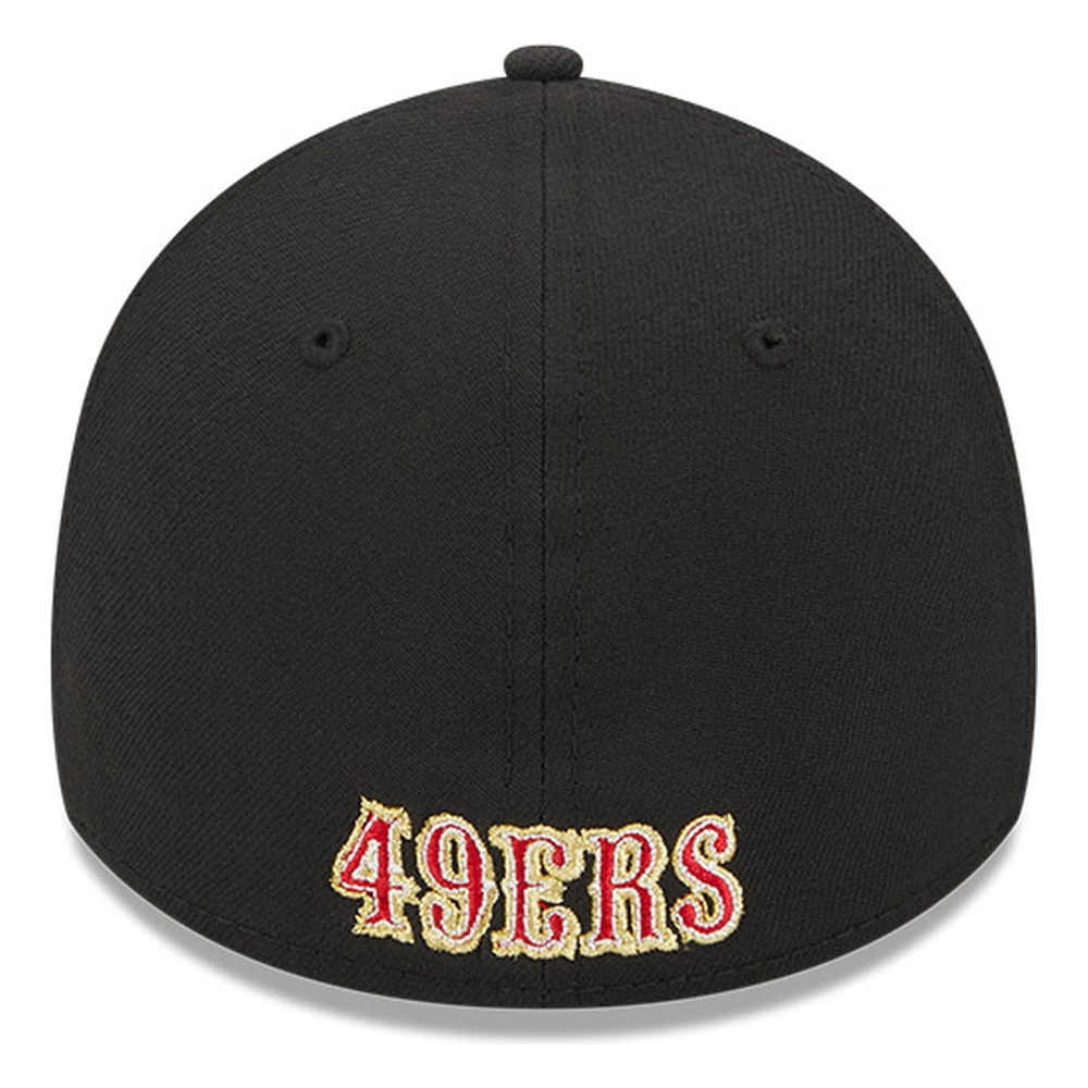 San Francisco 49ers Black Core New Era 39THIRTY Flex Hat