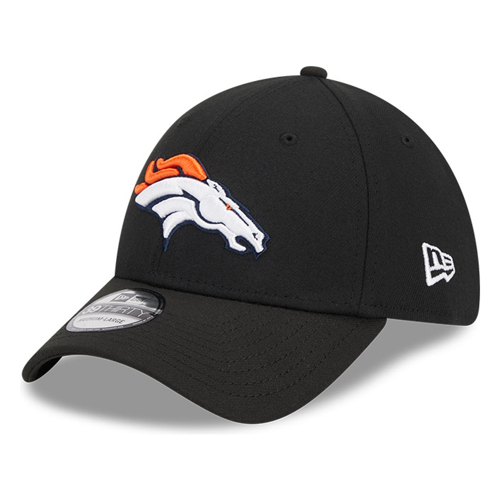 Denver Broncos Black Core New Era 39THIRTY Flex Hat