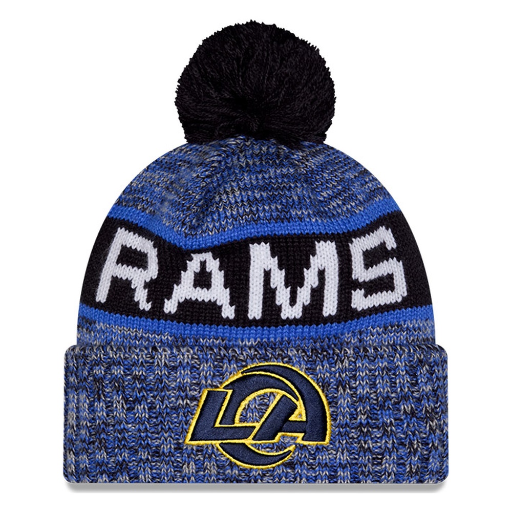 Los Angeles Rams Black and Blue 2026 Rivalries Fan Pack New Era Pom Knit Beanie