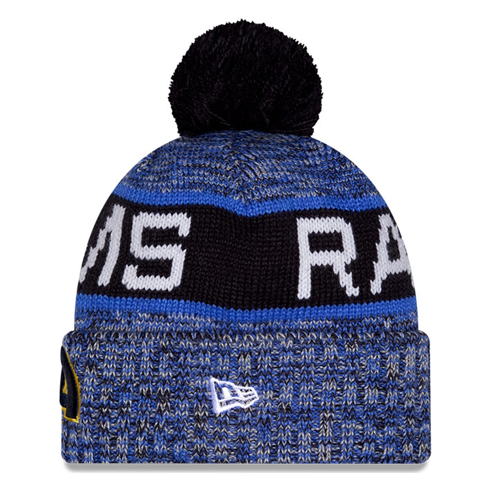 Los Angeles Rams Black and Blue 2026 Rivalries Fan Pack New Era Pom Knit Beanie