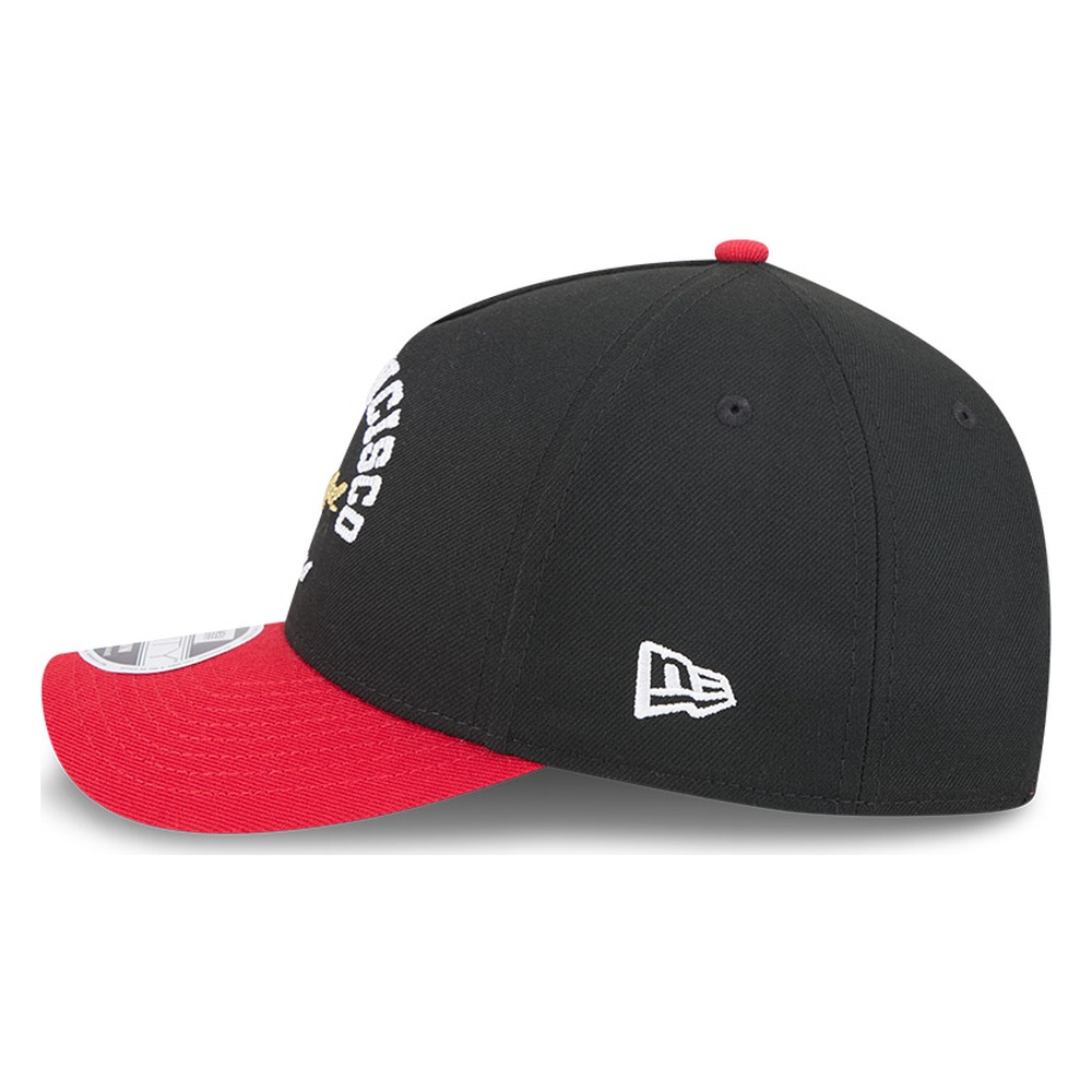 San Francisco 49ers Black and Red Rivalries New Era 9FORTY M-Crown Adjustable Snapback Hat