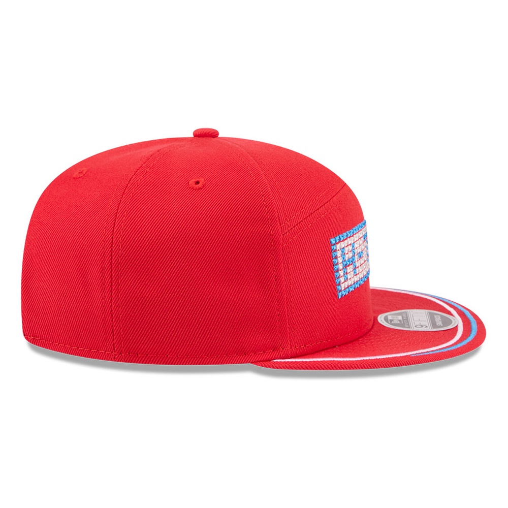 Houston Texans Red 2026 NFL Rivalry H-Town New Era 9FIFTY Split Panel Adjustable Hat