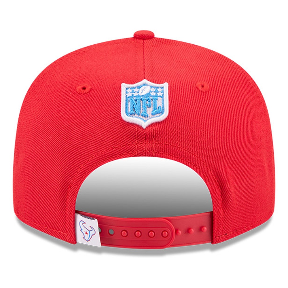 Houston Texans Red 2026 NFL Rivalry H-Town New Era 9FIFTY Split Panel Adjustable Hat