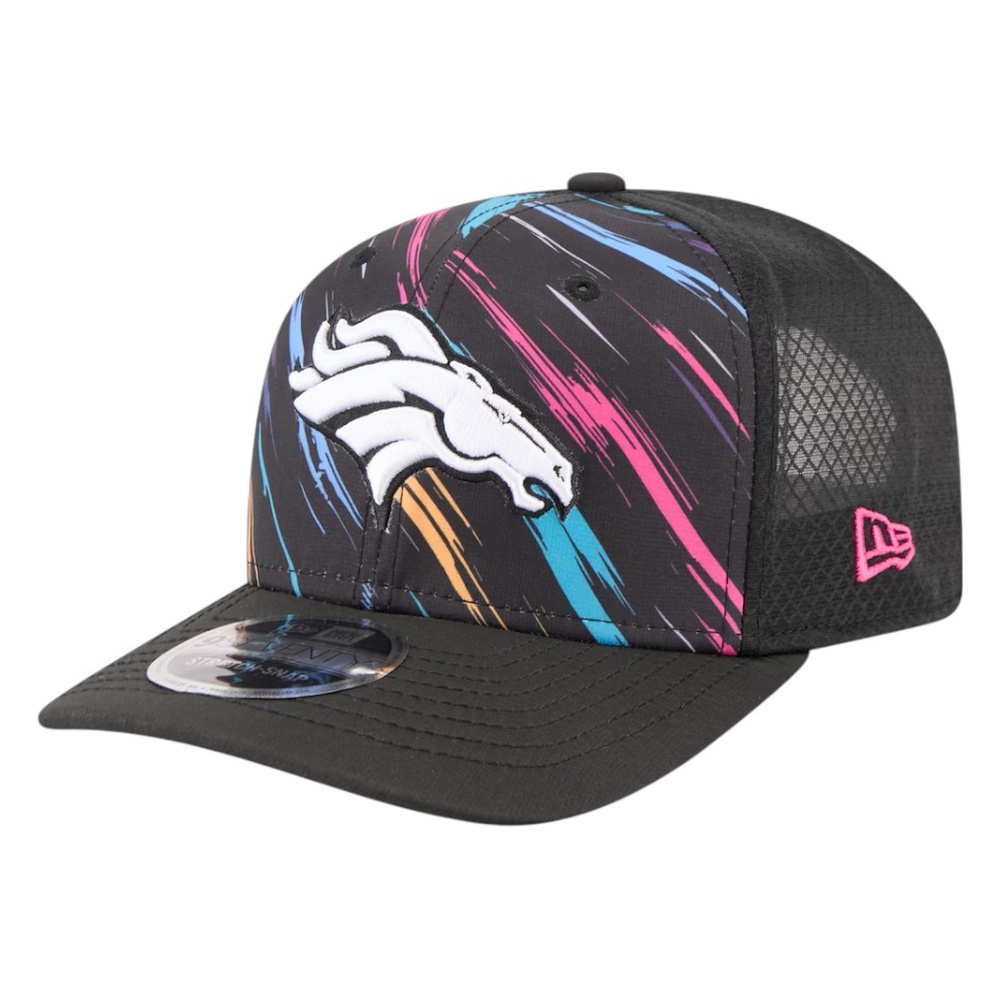 Denver Broncos Black 2026 Crucial Catch New Era 9SEVENTY Trucker Hat
