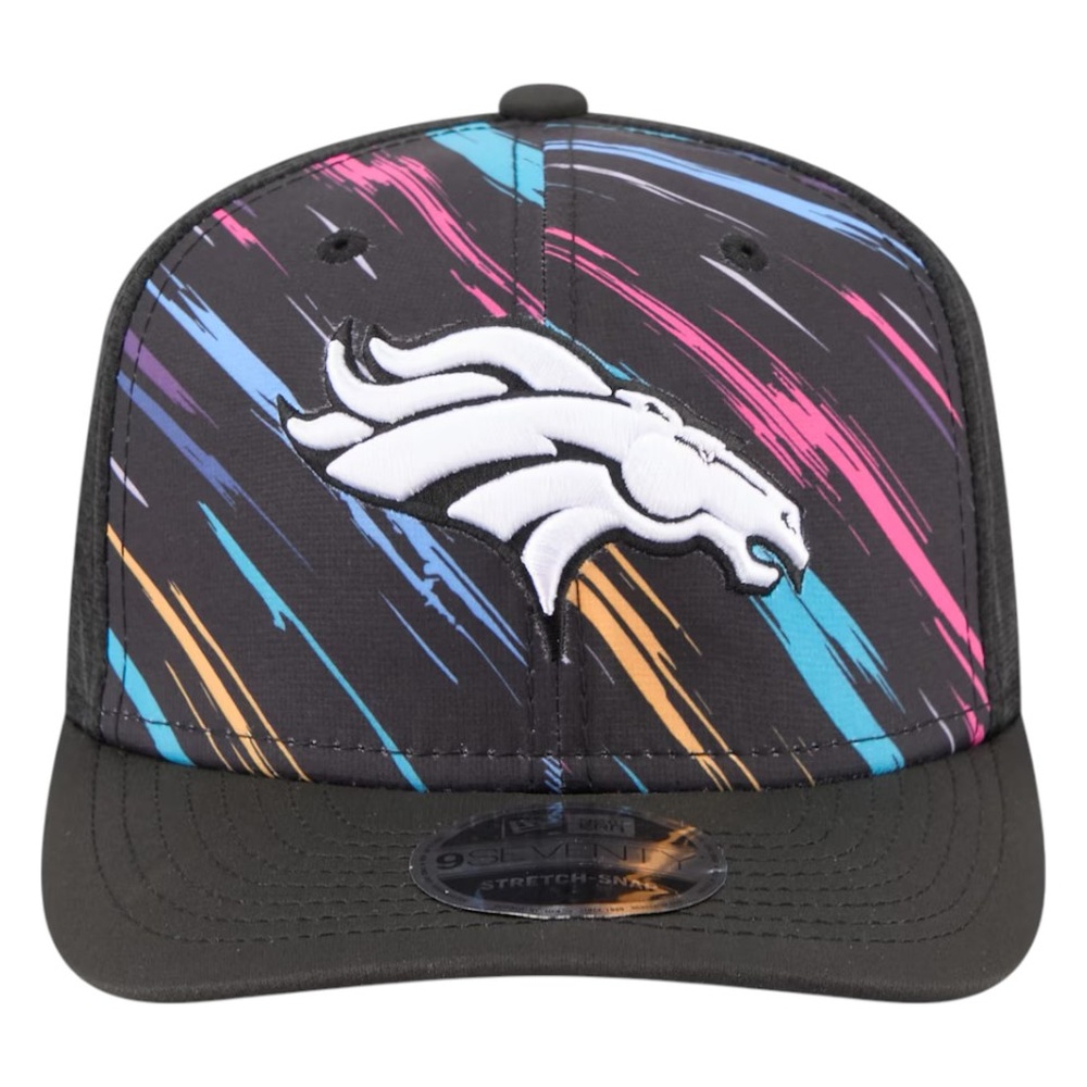 Denver Broncos Black 2026 Crucial Catch New Era 9SEVENTY Trucker Hat