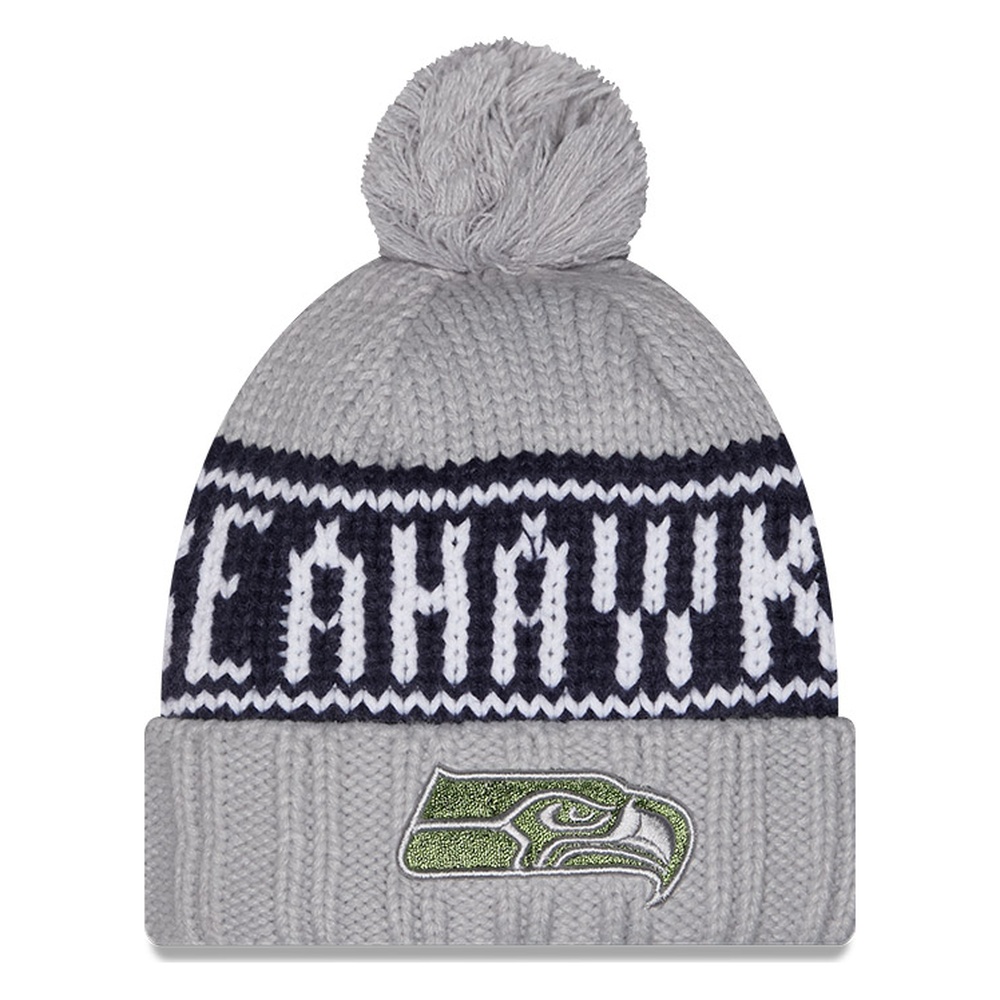Women's Seattle Seahawks Grey 2026 Rivalries New Era Beanie Knit Hat