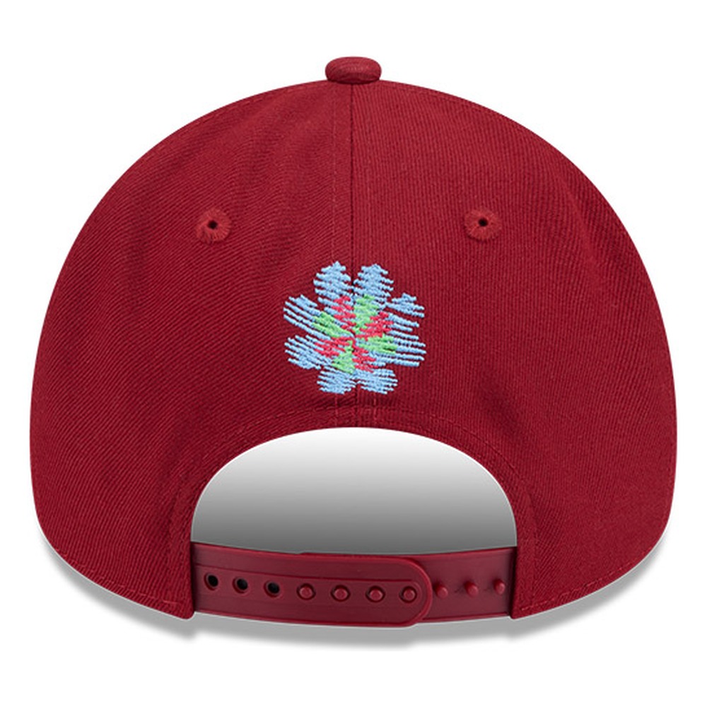 Boston Red Sox Cardinal 2026 Day of the Dead New Era 9FORTY A-Frame Trucker Hat