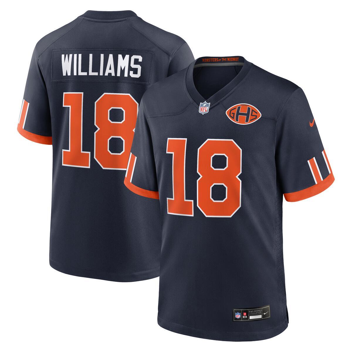 Chicago Bears Caleb Williams Navy 2026 Rivalries Collection Nike Game Jersey