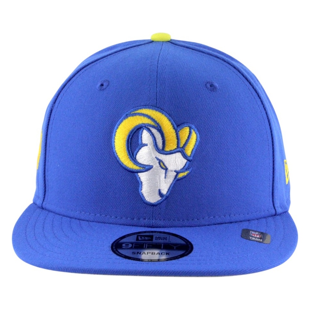 Los Angeles Rams Blue with Ram Logo LA Patch New Era 9FIFTY Snapback Hat