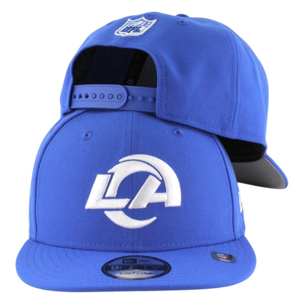 Los Angeles Rams Blue with LA Logo New Era 9FIFTY Snapback Hat