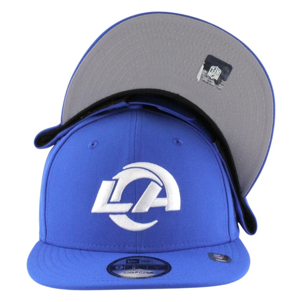 Los Angeles Rams Blue with LA Logo New Era 9FIFTY Snapback Hat