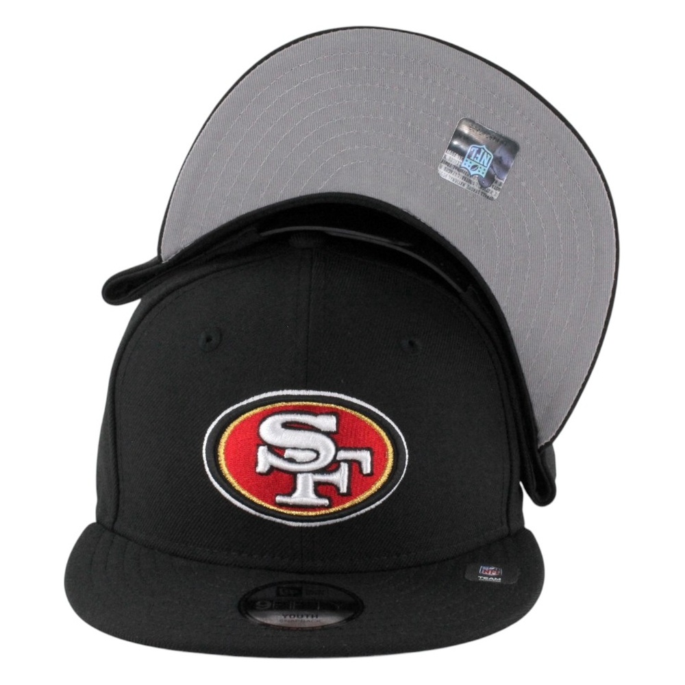 Youth San Francisco 49ers Black New Era 9FIFTY Snapback Hat