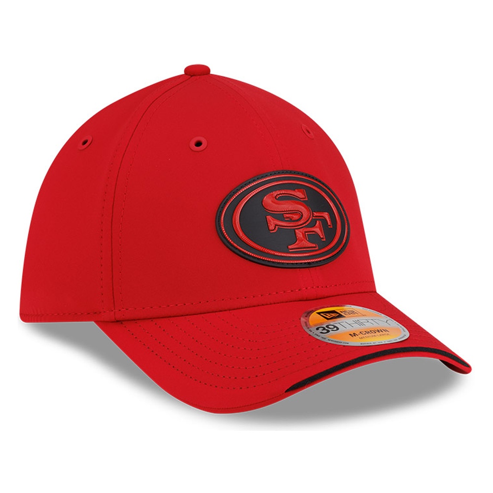 San Francisco 49ers Red 2026 NFL Sideline New Era 39THIRTY M-Crown Flex Fit Hat