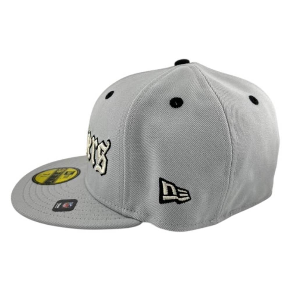 Las Vegas Raiders Grey Old English Super Bowl Champions New Era 59FIFTY Fitted Hat