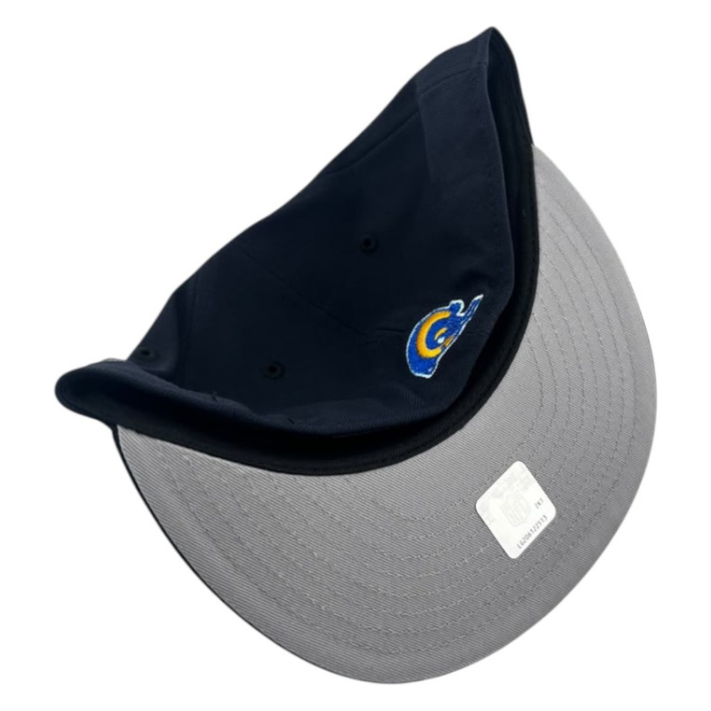 Los Angeles Rams Navy and Black Old English Super Bowl LVI Champions New Era 59FIFTY Fitted Hat