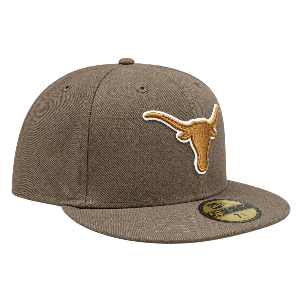 Texas Longhorns Brown Steerhead Logo Cream UV New Era 59FIFTY Fitted Hat